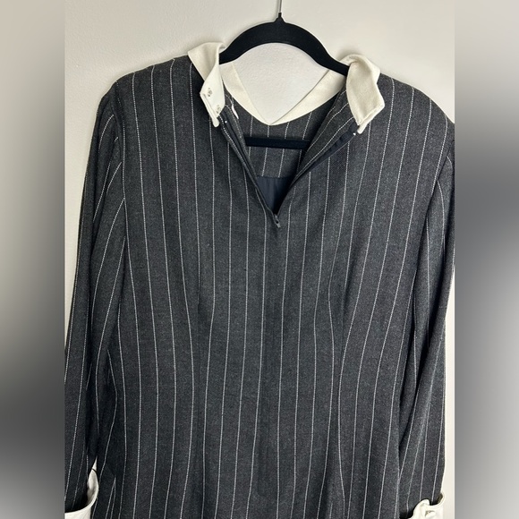 Vintage Talbots Career Dress Working Girl Wednesday Adams Costume Size 12 - Picture 3 of 14